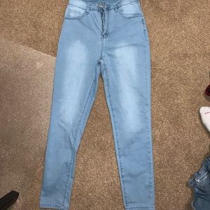 Light wash jeans